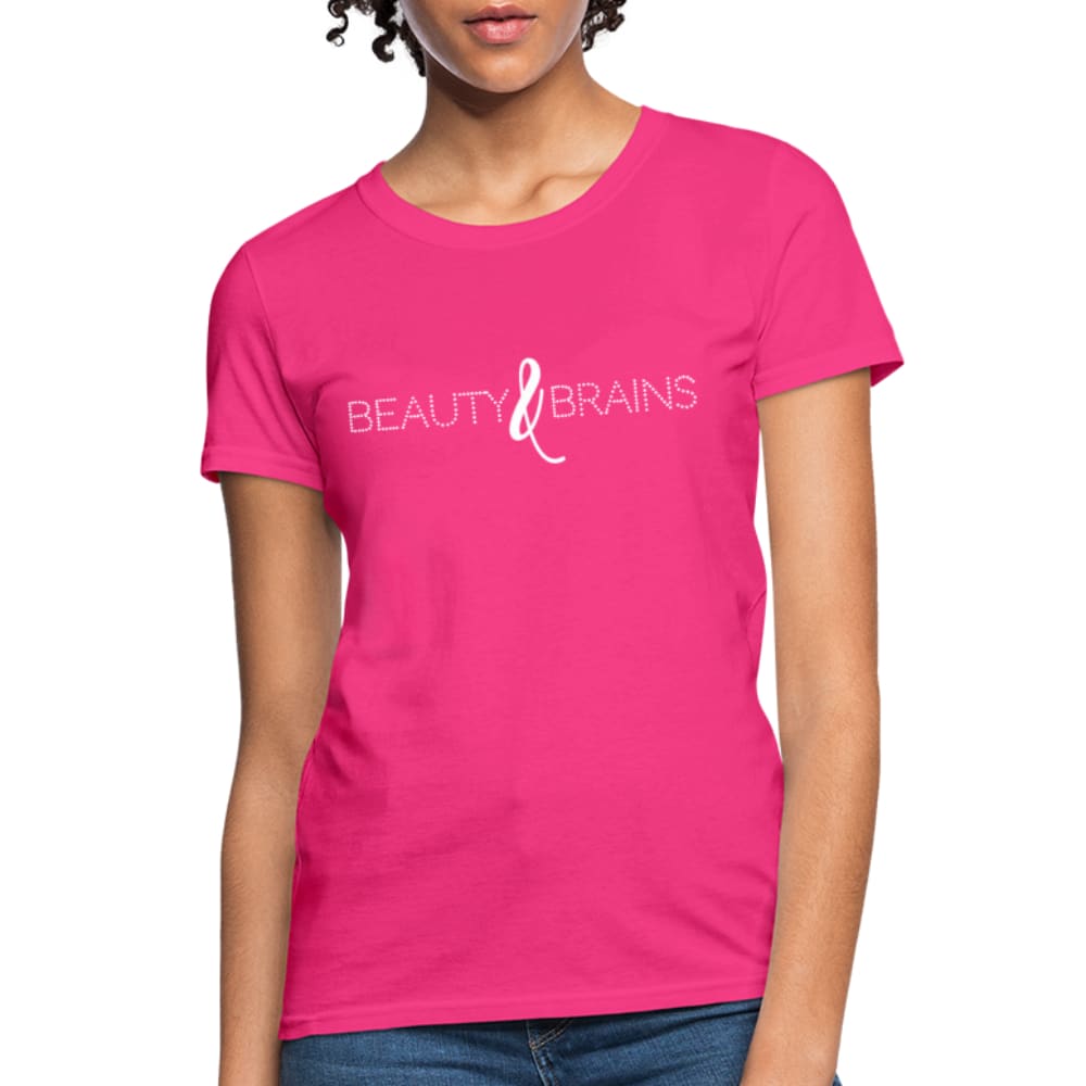 Womens T-shirt - Beauty and Brains Tee